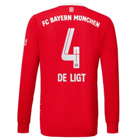 FC Bayern München De Ligt 4 Kotipelipaita 2022-23 Pitkähihainen